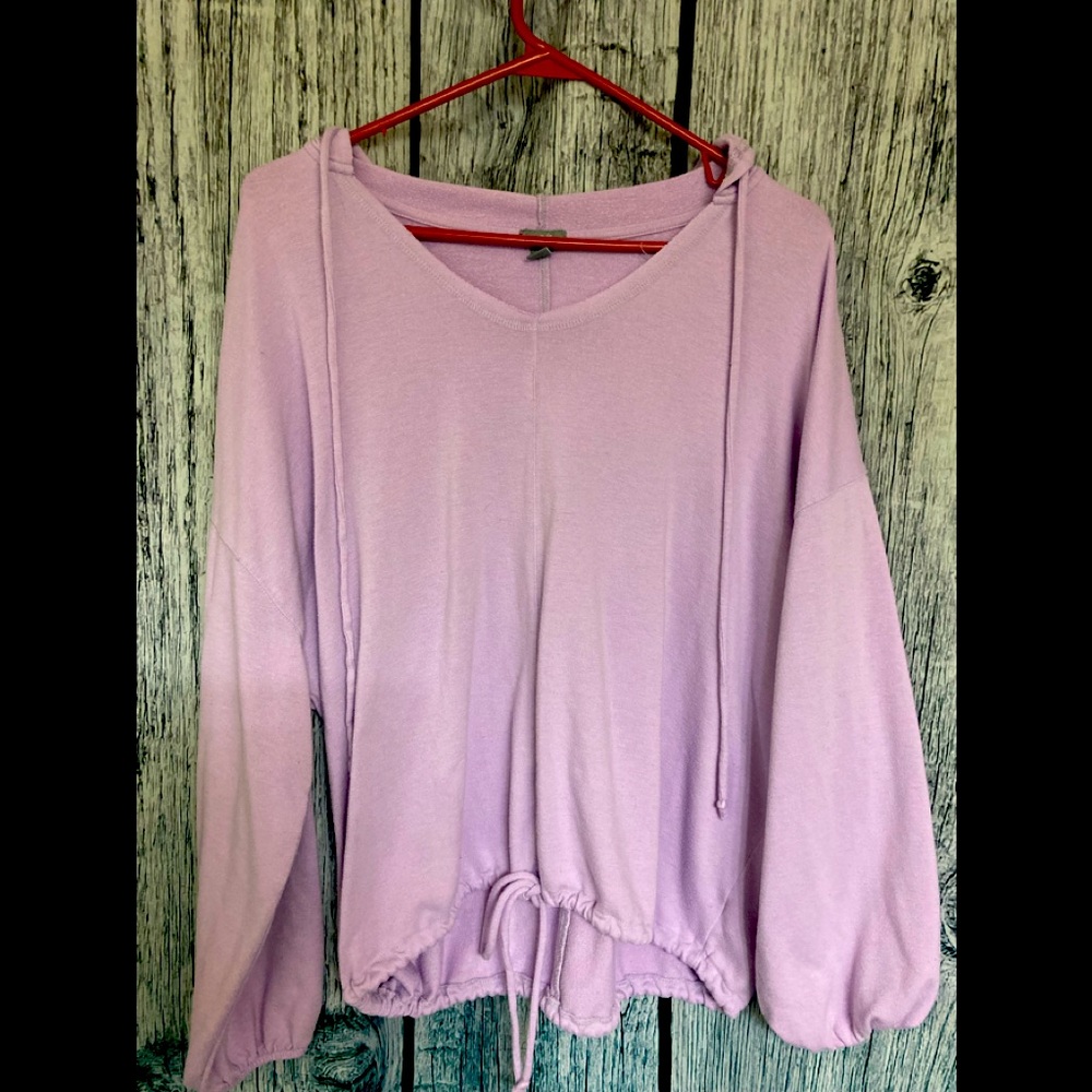 Aerie Crop Tie hoodie